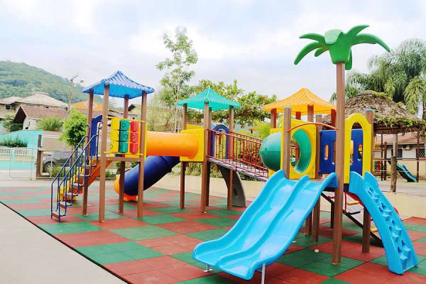Playground Infantil Medio 4 torres - Ecoplay 403